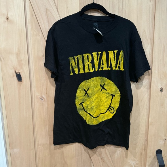Nirvana T Shirt Black Size Small American Rock Band Classic Graphic Tee Cotton - Picture 8 of 8